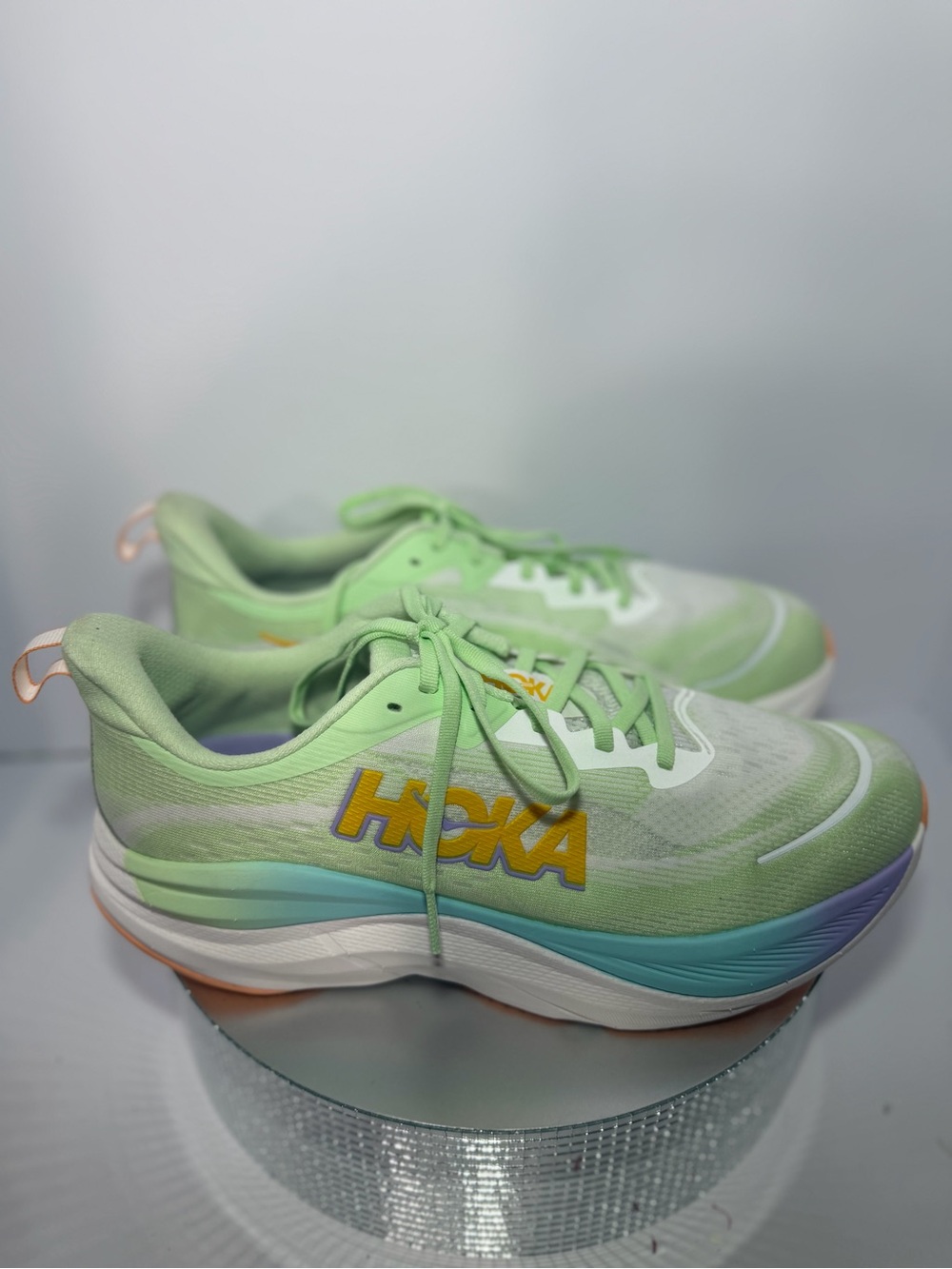 Hoka Women's Light Green and Lavender Running Sneakers size 11.5 NWT - Picture 5 of 8